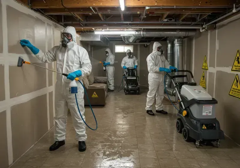 Basement Moisture Removal and Structural Drying process in Port Hadlock-Irondale, WA